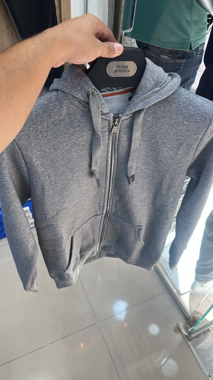 Hoodie dezigs gris
