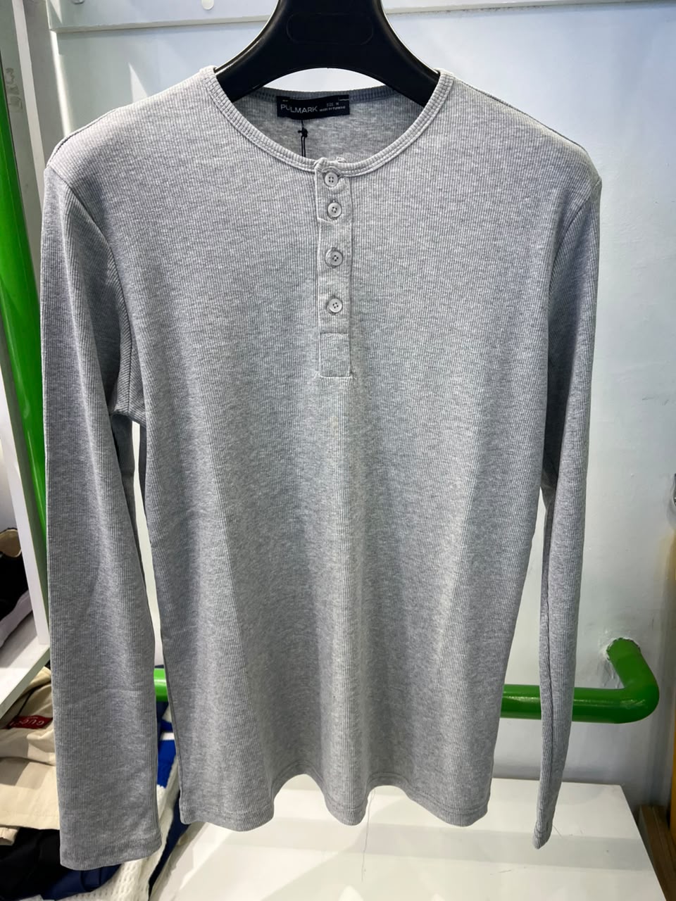 Henley shirt Gris