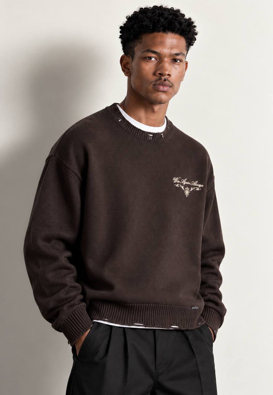 T-shirt polizie marron