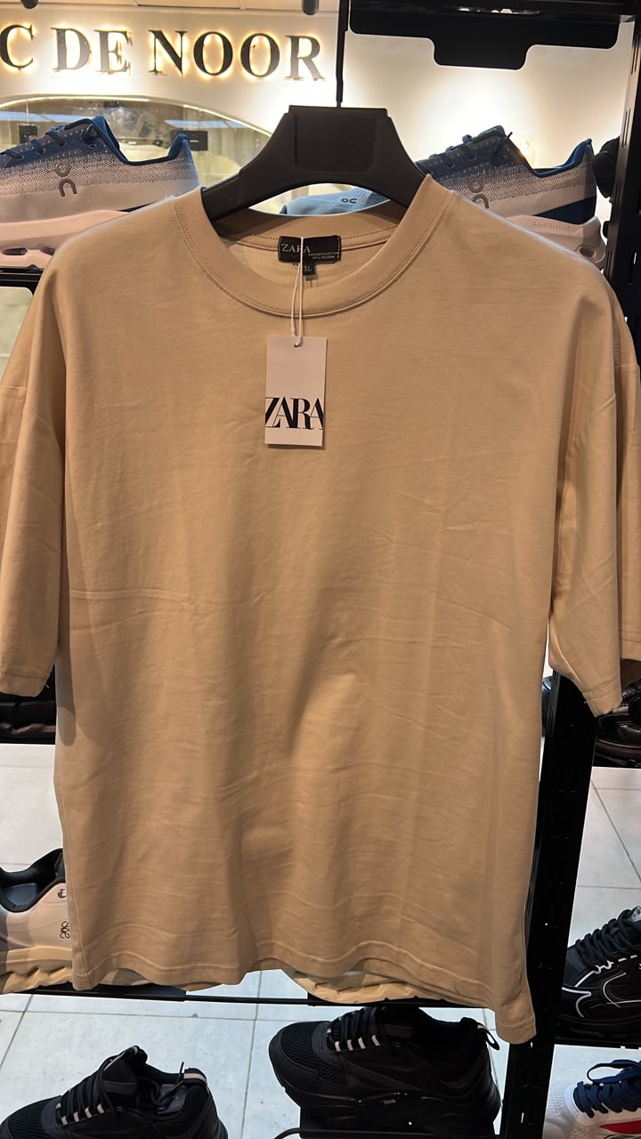 T-shirt zara oversize biege