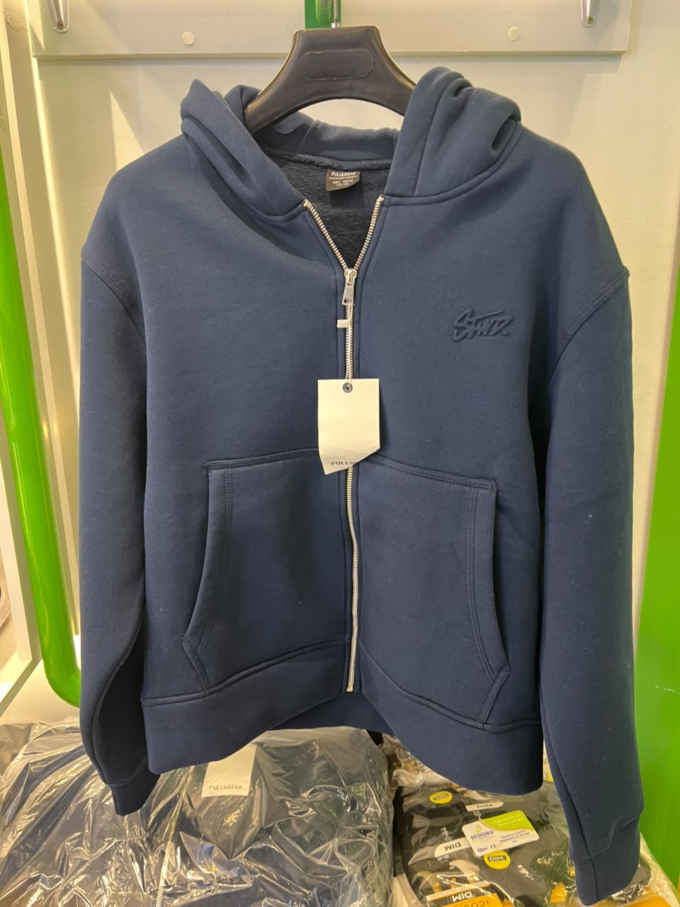 Veste pull&bear bleu